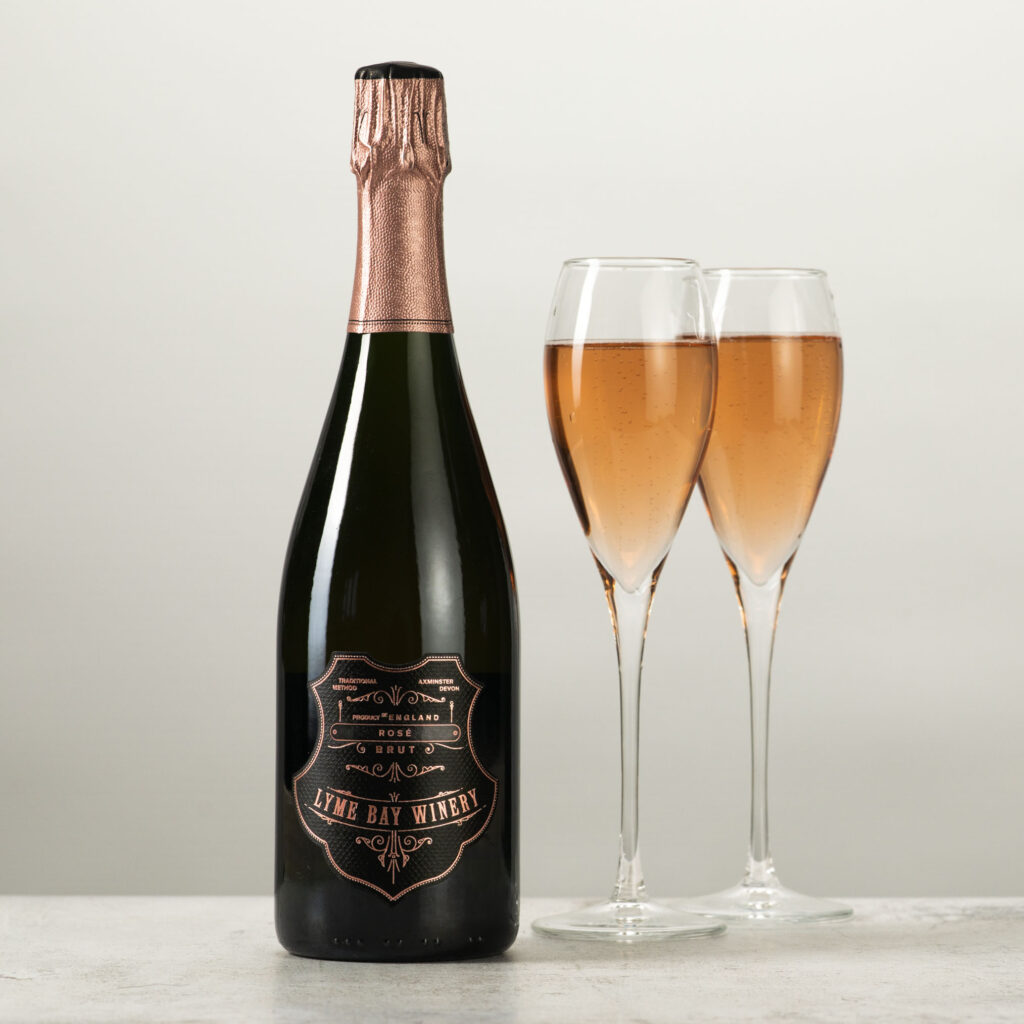 English Sparkling Rose Wine LymeBay Winery