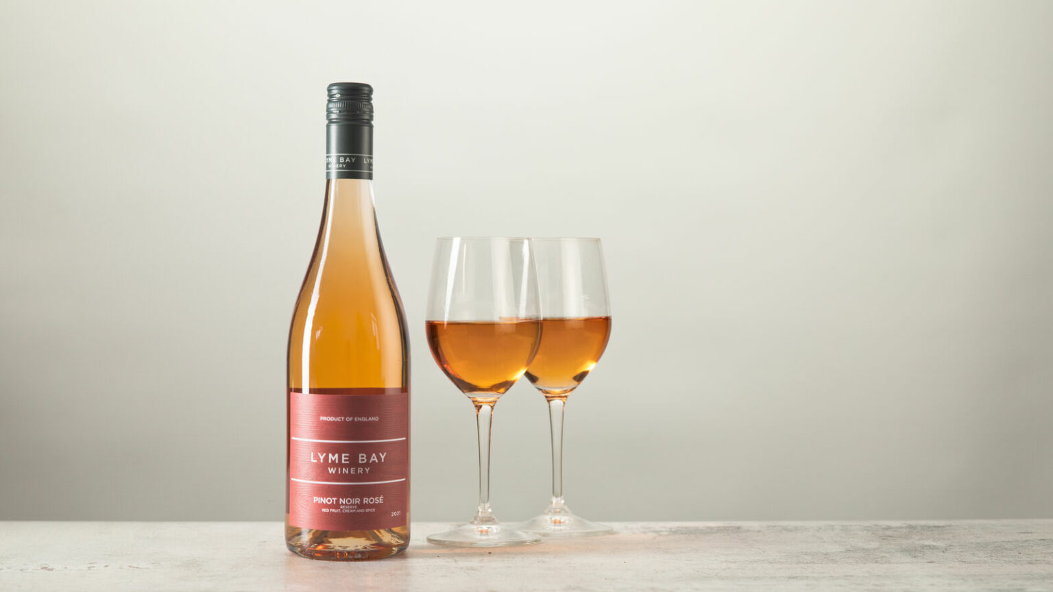 English Rosé Wine 2 glass banner