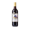 Front of a mulled wine bottle